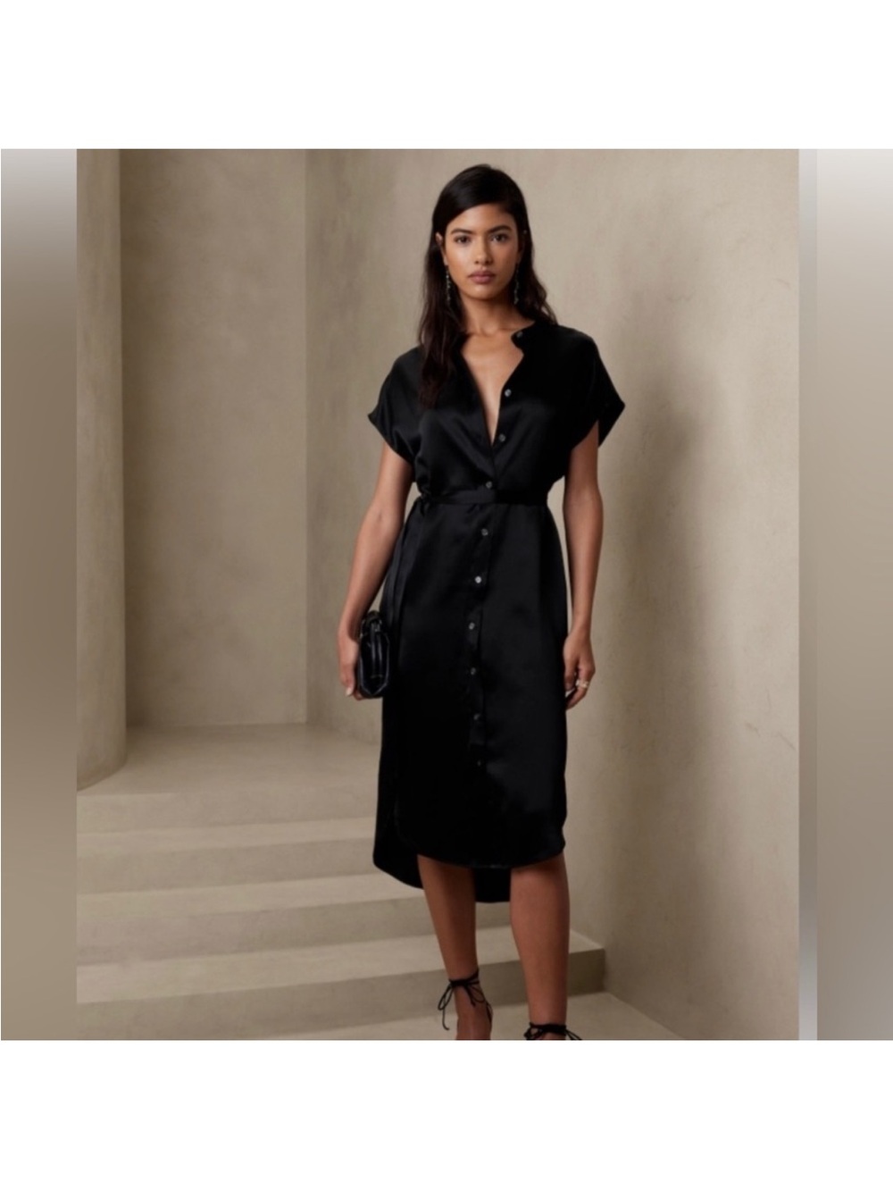 NWOT BANANA REPUBLIC SERENADE SILK SHIRTDRESS